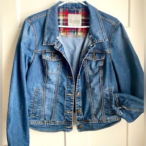 Women’s jean jacket from warehouse one . Worn once